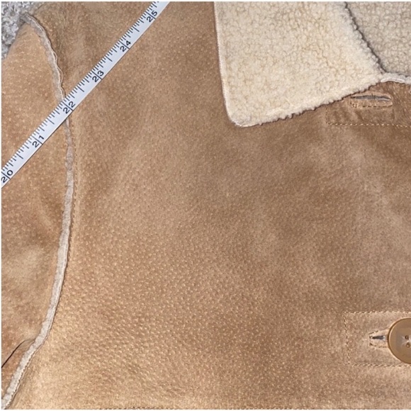 Vintage Winlit Warm Leather Sherpa Coat Size Medium - Picture 7 of 7
